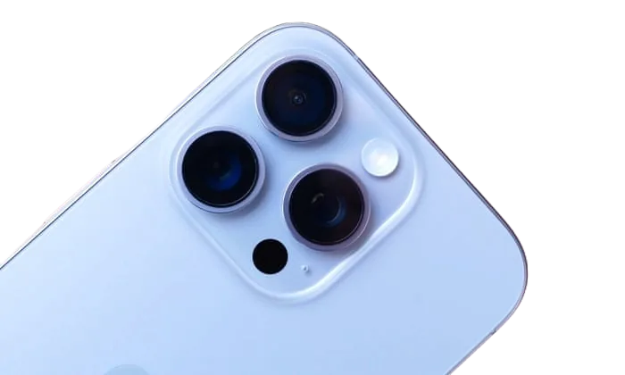 Close-up van de cameramodule van een smartphone